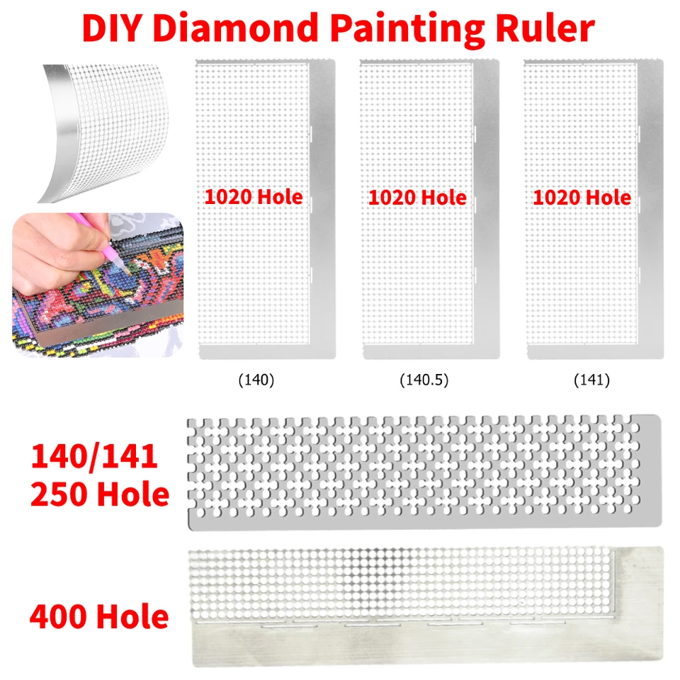 Diamond Painting Net Ruler Point Drill Ruler DIY Needlework Tools (140.5)
