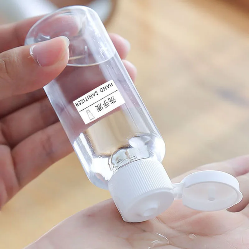 10Pcs Clear Plastic Empty Bottles Travel Container Bottles With Flip Cap Small for Liquids Shampoo Lotion Conditioner refillable lotion bottle