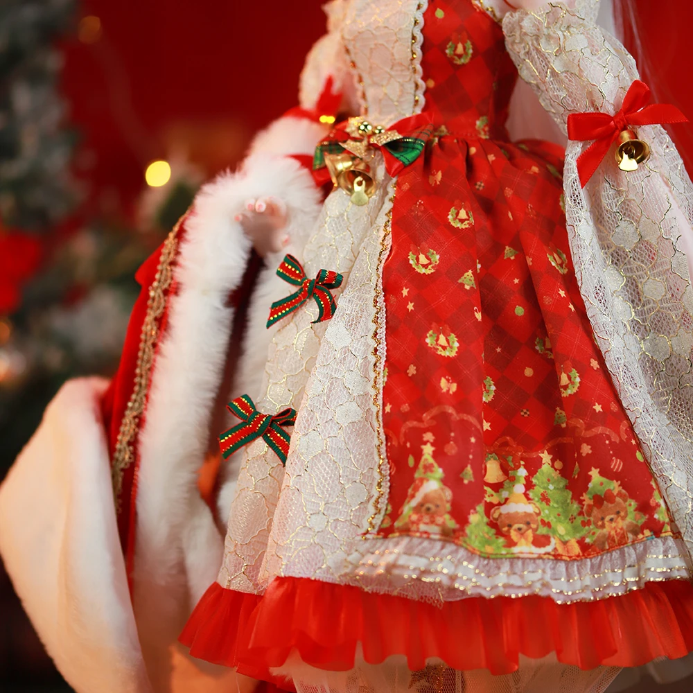 Dream Fairy 1/3 DBS doll 62 cm mechanical joints hand-painted makeup Christmas elements high quality makeup BJD SD