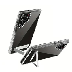 Clear Mobile Phone Case with Kickstand and Holder for S24 (Clear Case)
