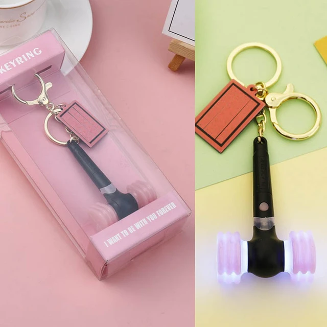 Kpop – Mini Bâton Lumineux Noir Rose, Jennie Jisoo Lisa, Porte