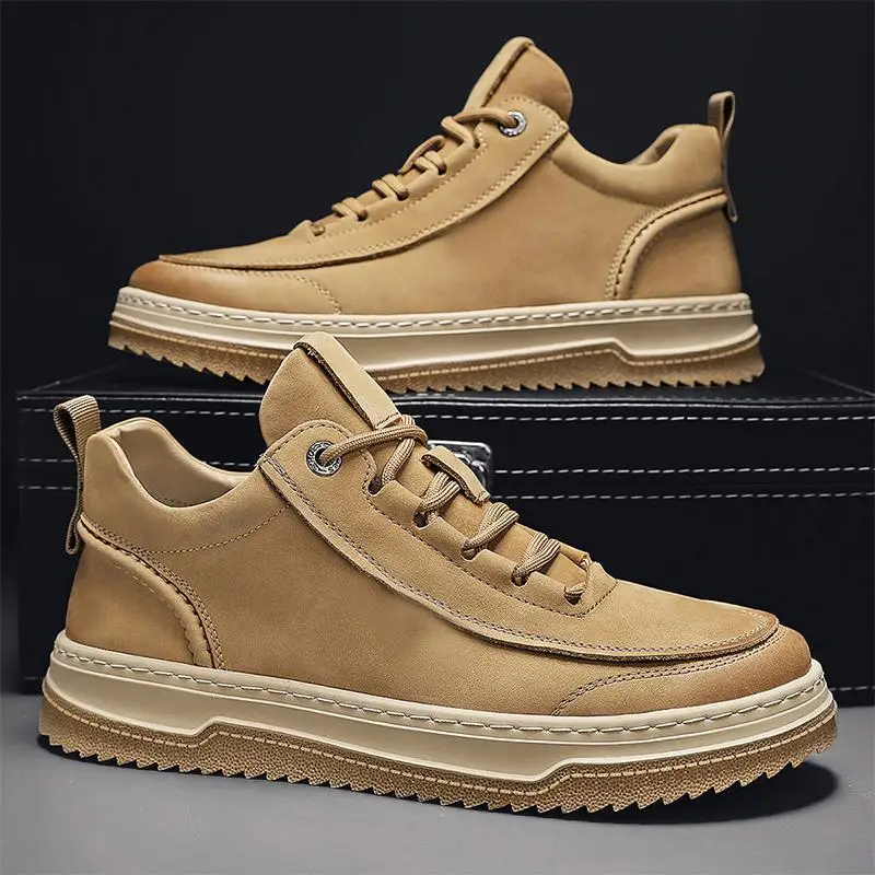 

Мужские осенние повседневные туфли с одной педалью, мужские спортивные туфли на плоской подошве, Молодежные износостойкие белые кожаные туфли, лето