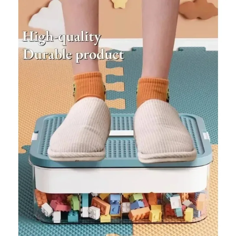 Kids LegoClassified storage Stackable Building Block Storage Box Transparent Dustproof Moisture-proof Plastic Storage Boxes