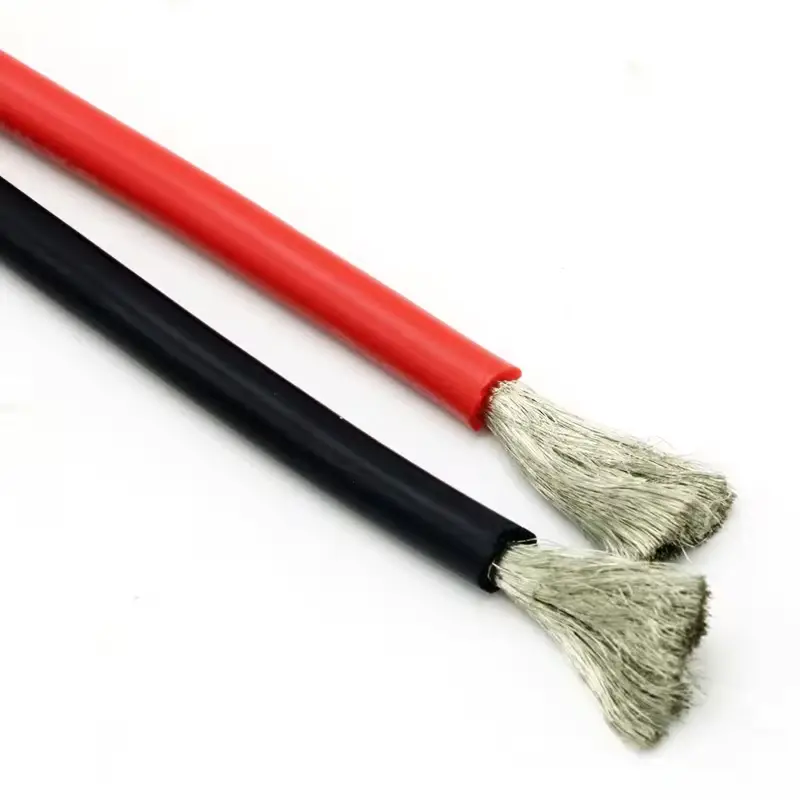 10 Meter/Lot High Quality Wire Silicone 10 12 14 16 18 20 22 24 26 28 30 AWG 5m Red and 5m Black Color image 5