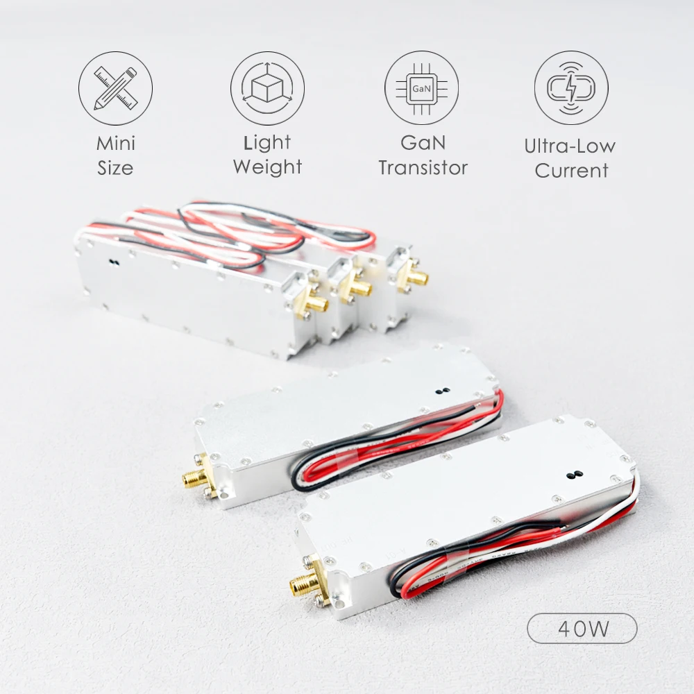 1.5GHz 1.6GHz 40W RF High Power Amplifiers wireless Signal Extender Sweep Signal Source For Drone GPS