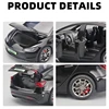 1:32 2024 Model 3 Alloy Car Model Diecast Metal Vehicles Car Model High Simulation Sound and Light Collection Childrens Toy Gift 5