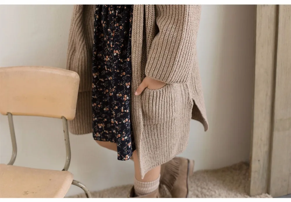 children clothing girls age 11 12 years long knitting baby girls coat autumn outerwear winter knitted teenage girls jackets 2017  4 5 6 7 8 9 10 11 12 13 14 15 years little big teenage  girls long winter coats jacket winter girl (5)