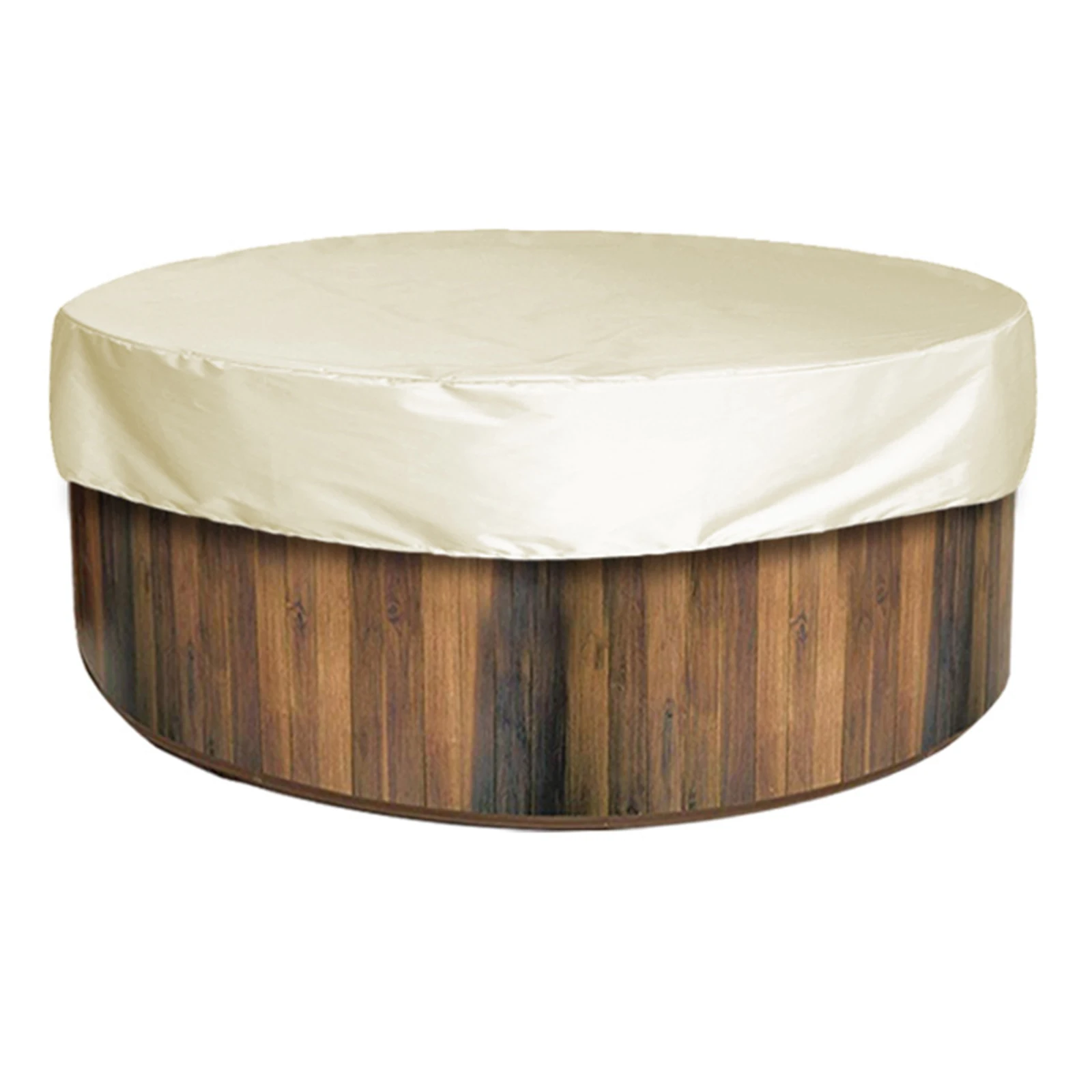 Outdoor tub round top cover protector dustproof waterproof fabric for spa bathtub attachment