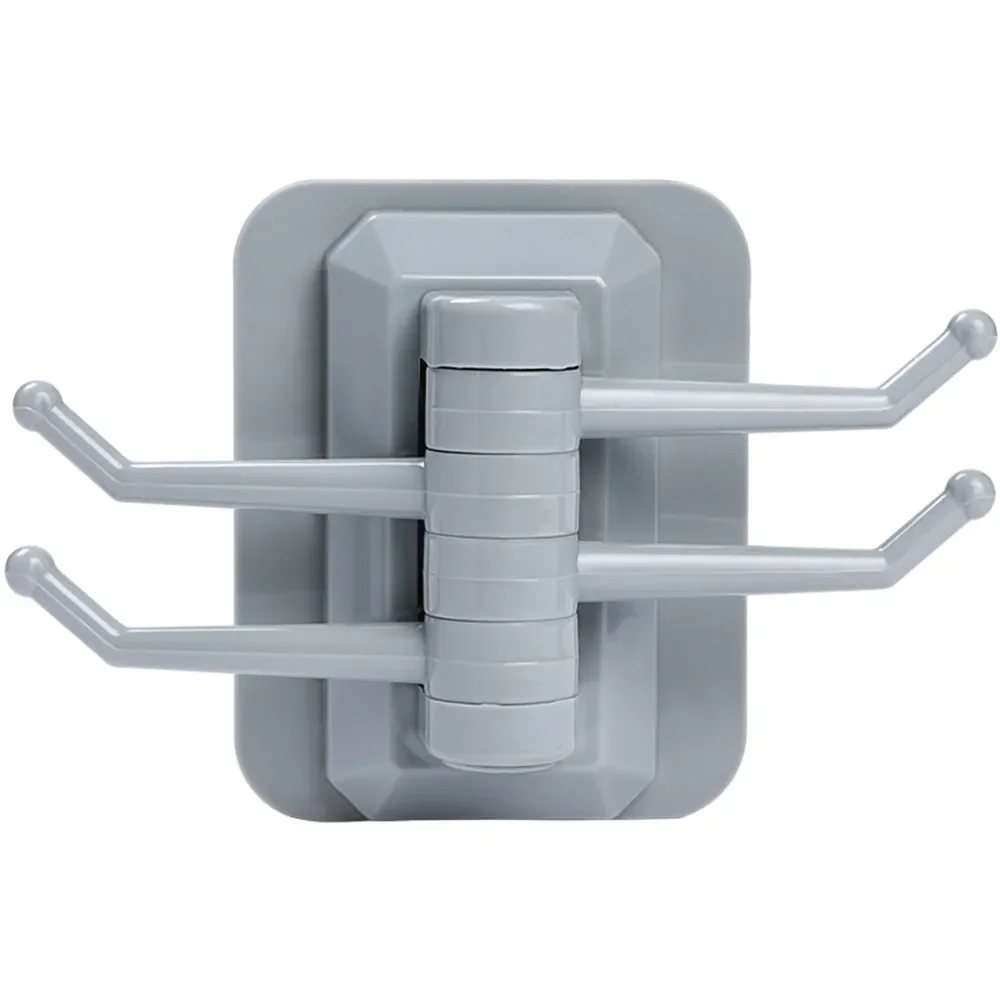 Description Picture 6 of itemRotary 4-Hook Kitchen Bathroom Wall Rack Towel Rack Without Screw and Trackless Sticking Hook for Kitchen Bathroom