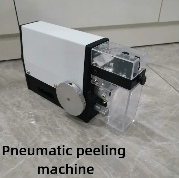 High Precision Induction Pneumatic Wire Stripping Machine 0.03-2mm² Automatic Cable Peeling Tool for PVC PC Single Core 1-20mm W detail image 1