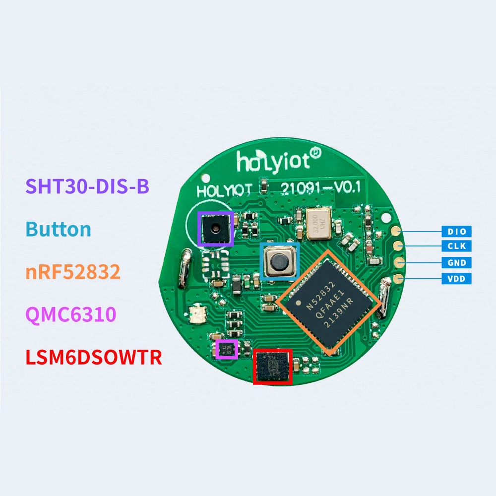 nRF52832 9 Axis Ble 5.0 Motion Sensor Accelerometer Gyroscope