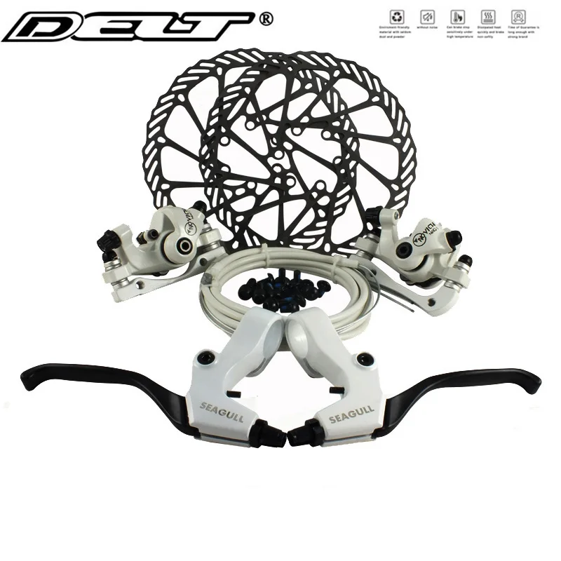 

Outdoor Bicycle Disc Brake Bike Brake Calipers Aluminum Alloy Road MTB Brakes Lever with Cable 160mm Brakes Rotor Accessories