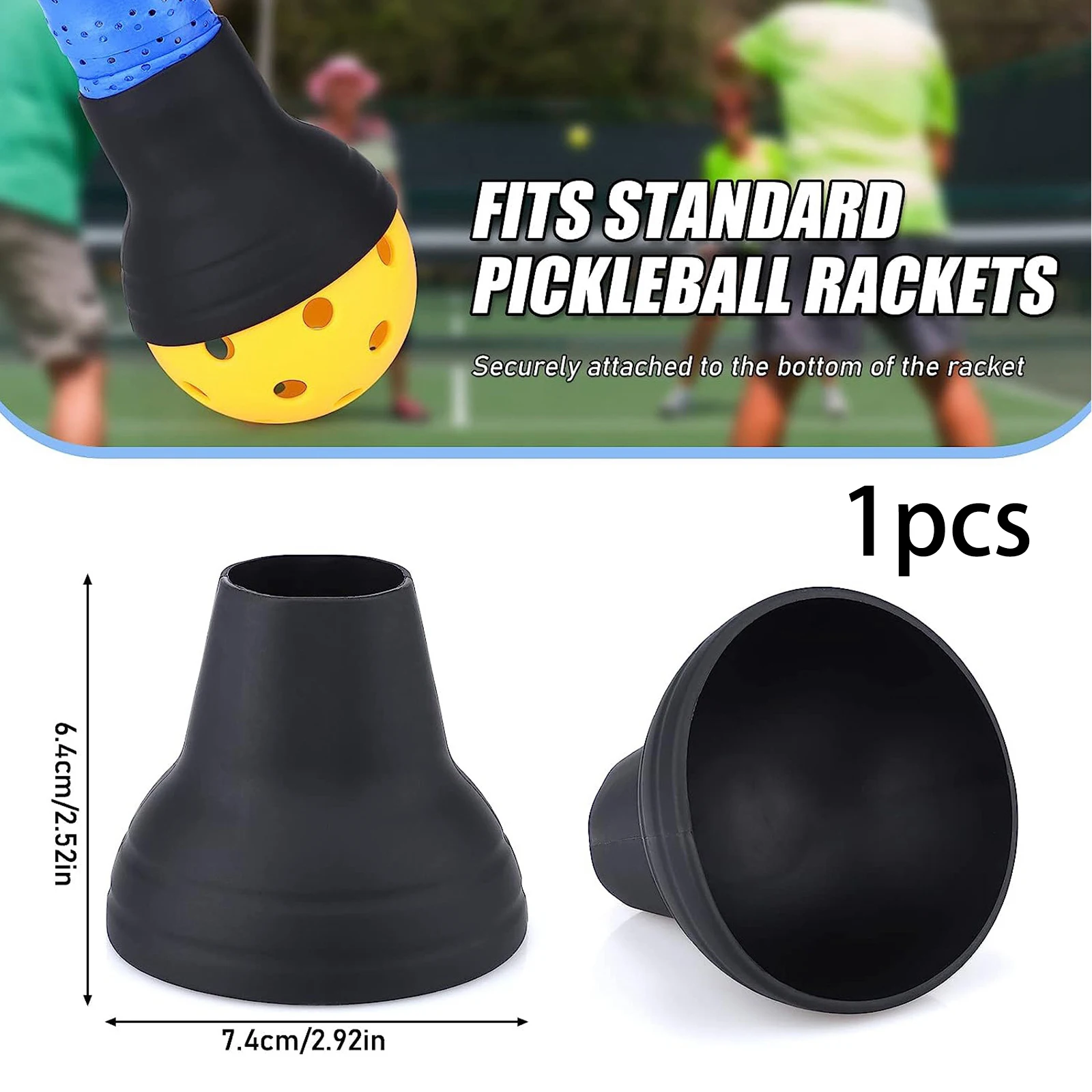 Pickleball Ball Retriever Portable Silicone Fits Any Paddles pickleball ball retriever