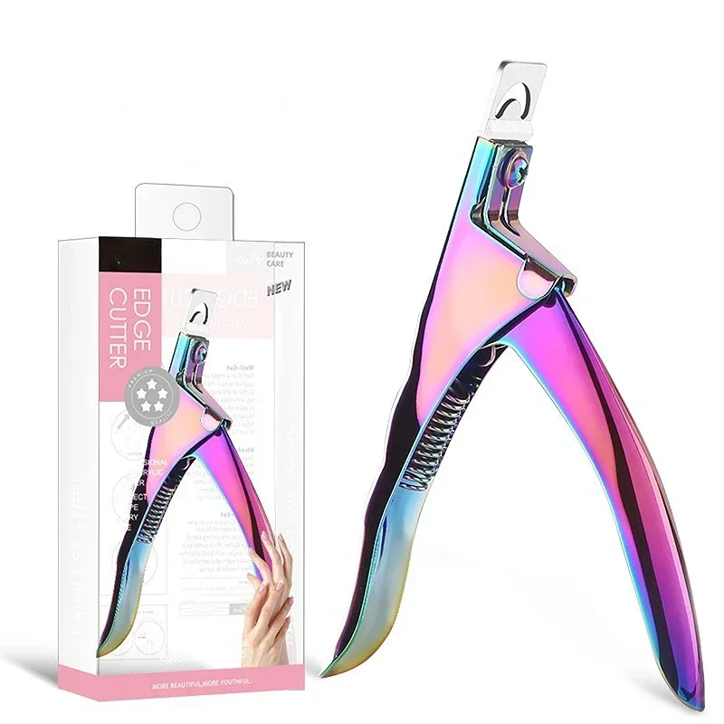 Fake Nail Cutter Professional Nail Clippers Straight Edge Acrylic Clipper Tips Manicure Cutter Guillotine Cut False Nails nail clipper nail clippers manicure nail clipper set nail clipper set nail clippers kit