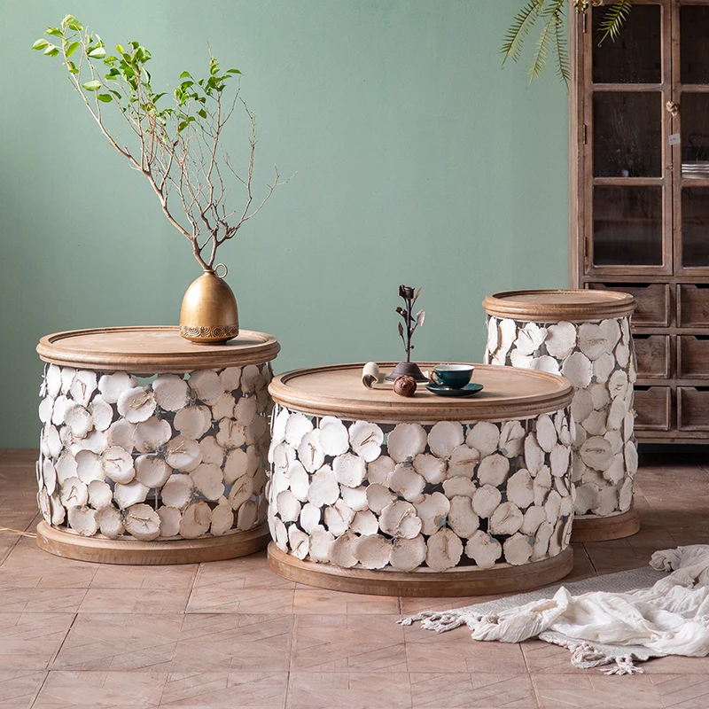 

Round Decoration Coffee Table Writing Computer Sweet Center Coffee Table Outdoor Dinner Service Mesa Auxiliar Entrance Furniture