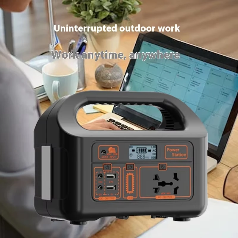 핫세일 150W 휴대용 파워스테이션 144Wh 220V/110V 순수 정현파 아웃도어 파워뱅크 LED 라이트 태양광 충전 지원