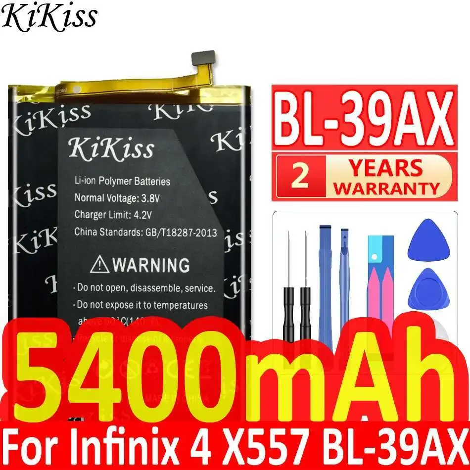 Fast Charging Mobile Phone Battery 5400Mah For Infinix 4 X557 BL-39AX