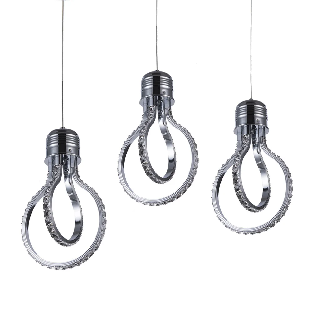 

Creative LED Crystal Pendant light Diamond bulb Lighting Fixtures Modern Pendant Lights Cristal Dinning Hanging Lamp