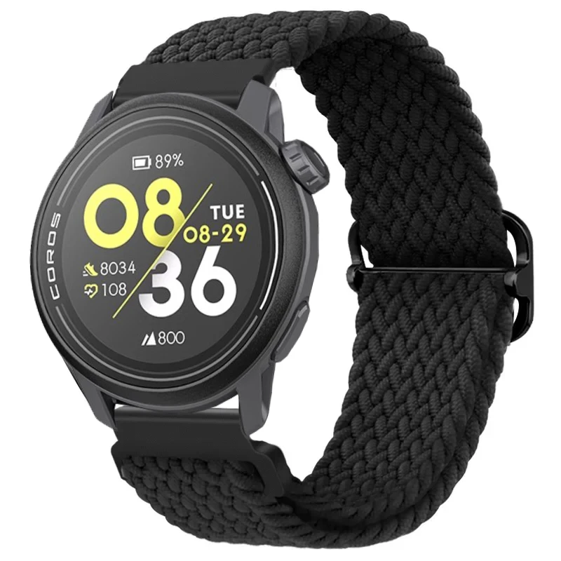 Sports Soft Nylon Braided Strap - Comfortable 20mm/22mm Bracelet for Smartwatches