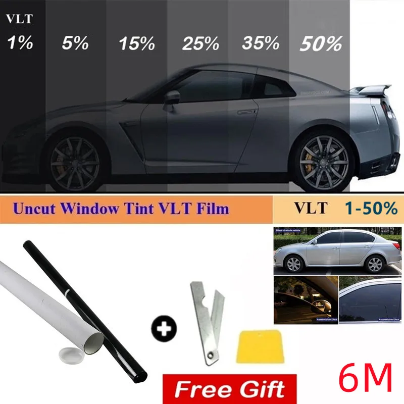 50cm X 6M Car Window Tinted Film Paper Tube Sun Film Car Glass