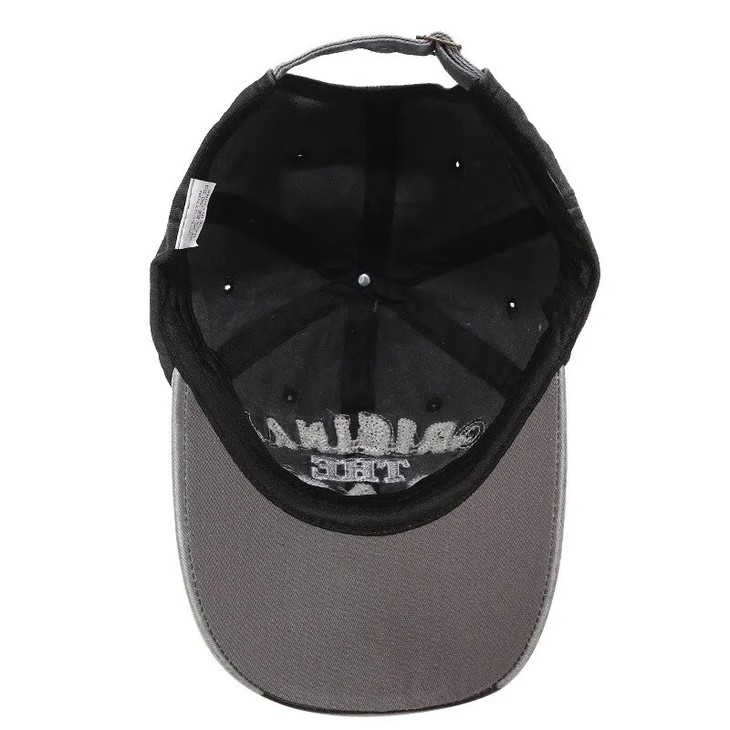 Άνοιξη Καλοκαίρι ρετρό γράμμα Κέντημα Καπέλα μπέιζμπολ Ανδρικά Γυναικεία Βαμβακερά ρυθμιζόμενο καπέλο Hip Hop Streetwear Καπέλα ηλίου_voghion.com