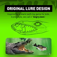 HANDING 3Pcs M1 Topwater Whopper Fishing Lure Floationg Hard Swimbait Durable Steel Ring Fishing Tackle UV Paint Fishing Bait 2
