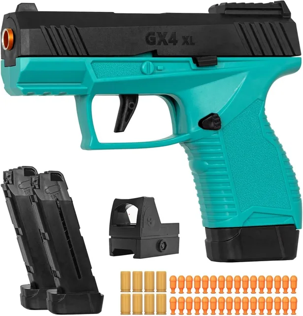 Continuous Firing Mini Gx4 Toy Gun Shell Throwing Macara Education Gun Model Soft Bullet Launcher BlowBack Airsoft Small Pistol 6