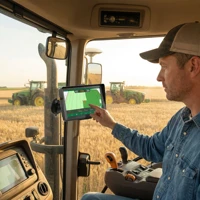Navigateur GPS pour tracteur de 7 pouces pour l'agriculture, Navigateur agricole GNSS haute précision pour l'agriculture de précision – Guidage GPS 6