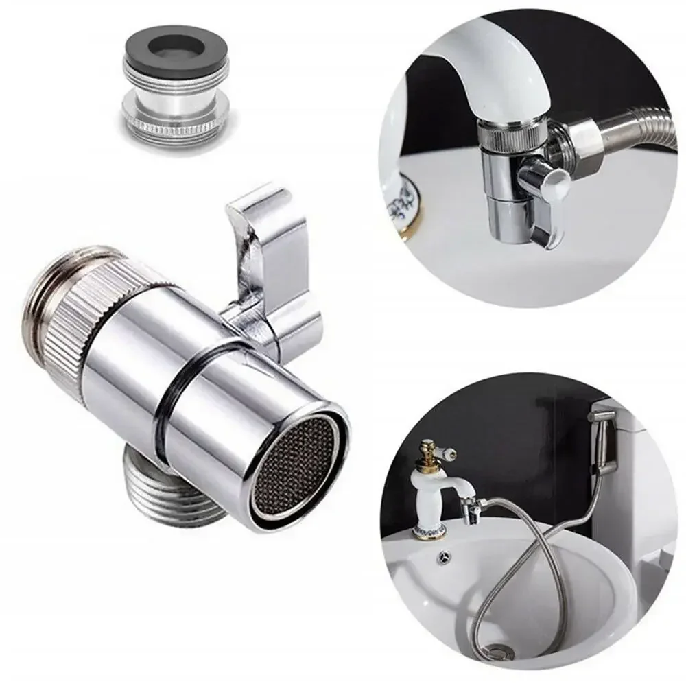 1pcs M22/M24 สวิทช์ก๊อกน้ําอะแดปเตอร์อ่างล้างจาน Splitter วาล์ว Diverter Water TAP Connector สําหรับห้องน้ํา Bidet ห้องน้ํา 1