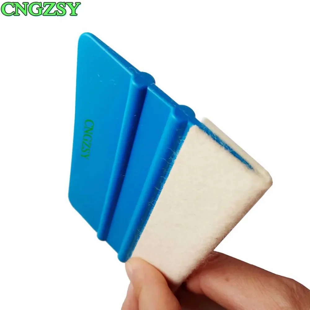 

CNGZSY 4" Plastic Wool Felt Squeegee For Car Sticker 3D Carbon Fiber Installation Vinyl Film Wrapping Scraper Window Tools A22