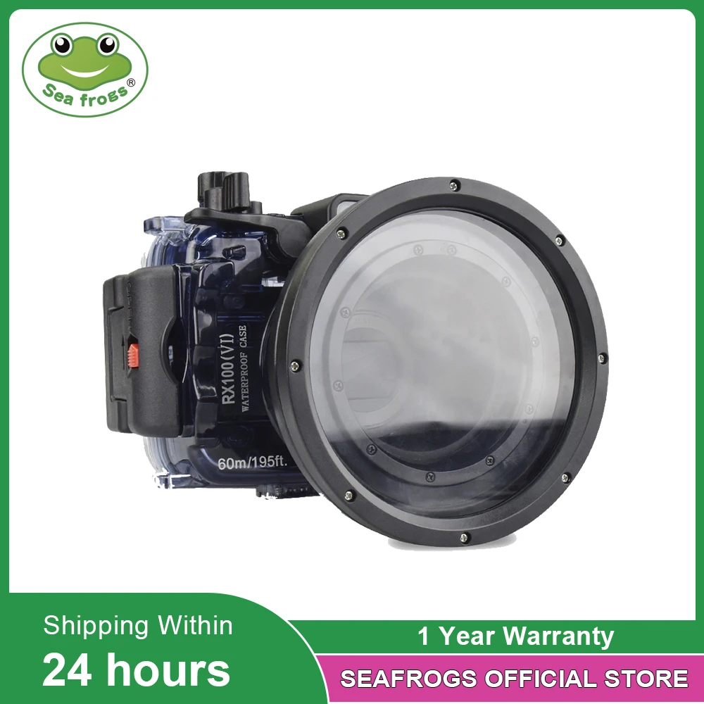 Custodia Subacquea Per Fotocamera Seafrogs Custodia Impermeabile Per Sony Rx100 Mark 6 Vi 60M Scuba Diving Photography Accessorio Per Videografia