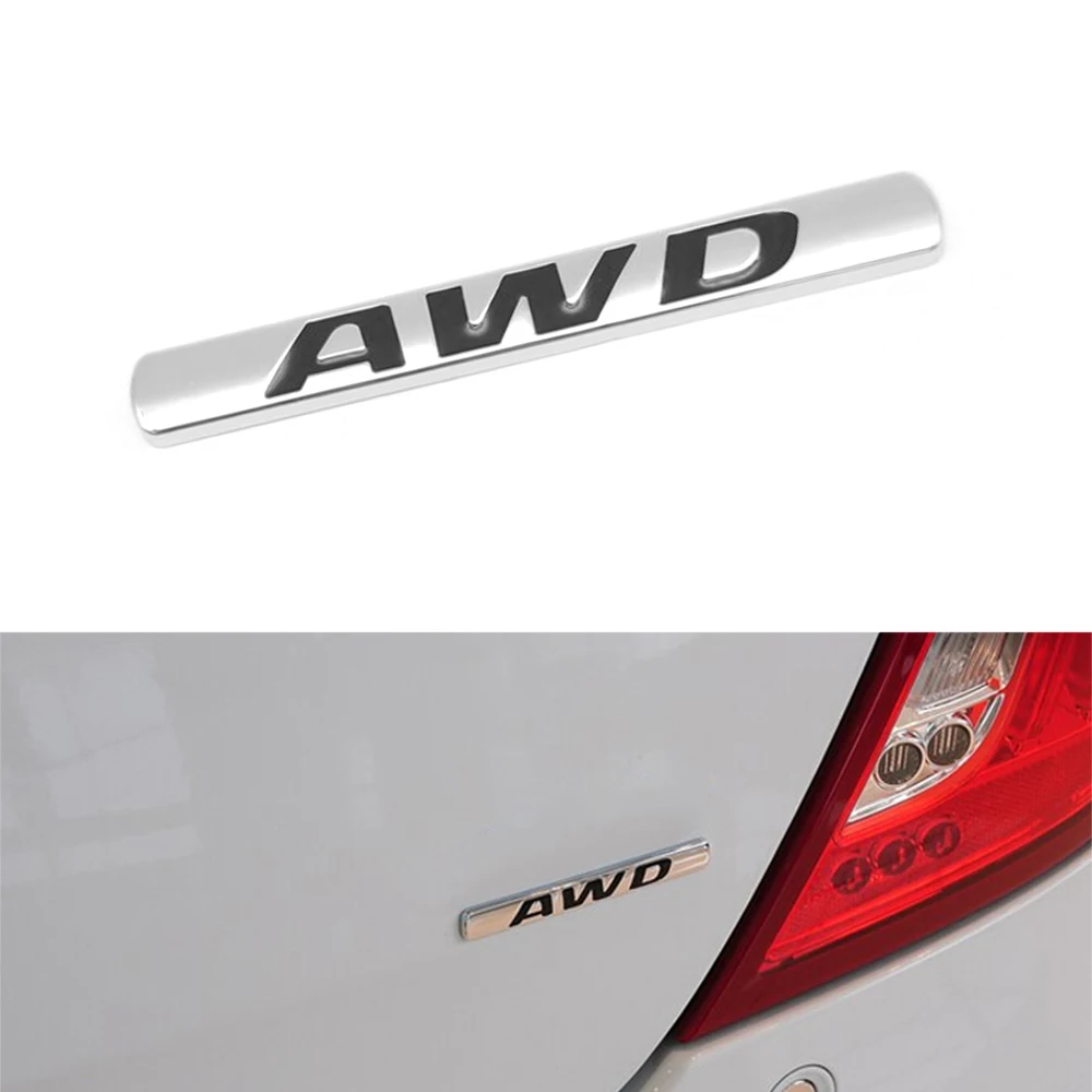 3D Car Fender Posteriore Tronco Adesivo Originale Awd Lettere Logo Emblema Per Jaguar Xf F-Type F-Pace