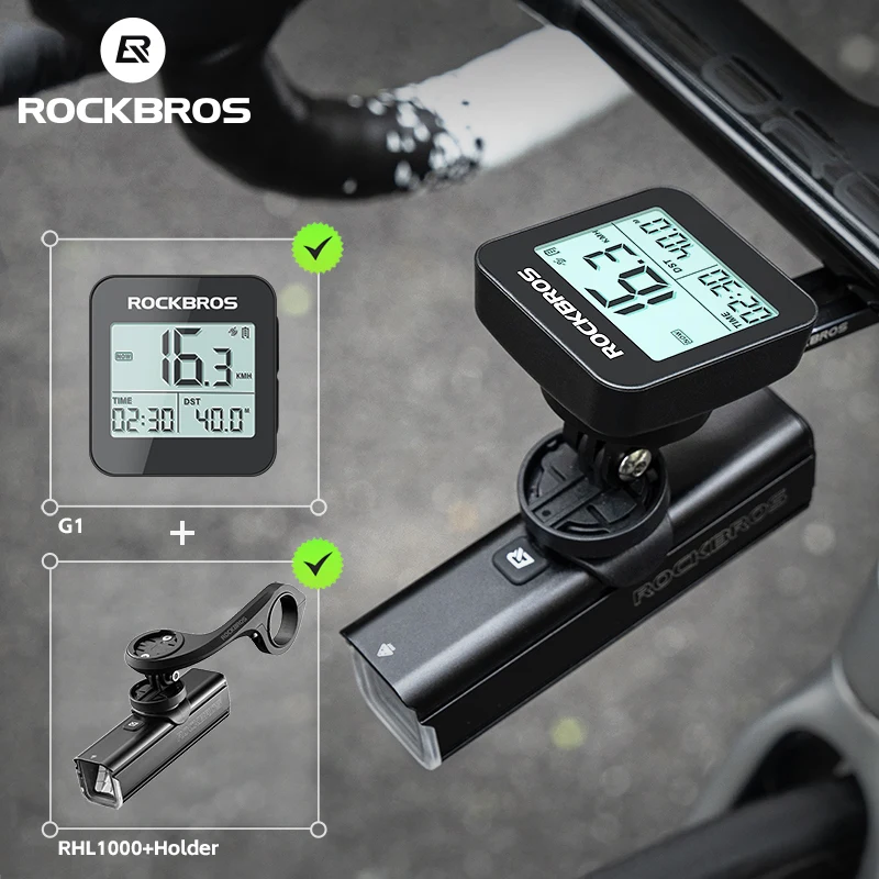 ROCKBROS G1 GPS Bike Computer Accurate Bike Speedometer Wireless