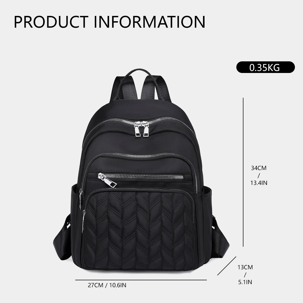 Vento Marea Women Backpack 2025 Travel Casual Waterproof Women's Shoulder Bags Female Large Capacity Oxford Rucksack Black Purse