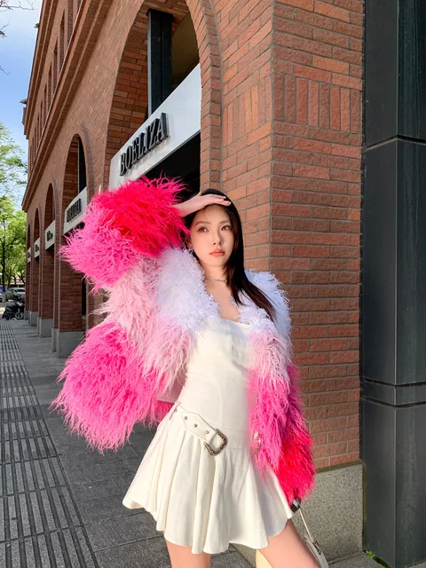 Colourful Block Faux Fur Jacket 18