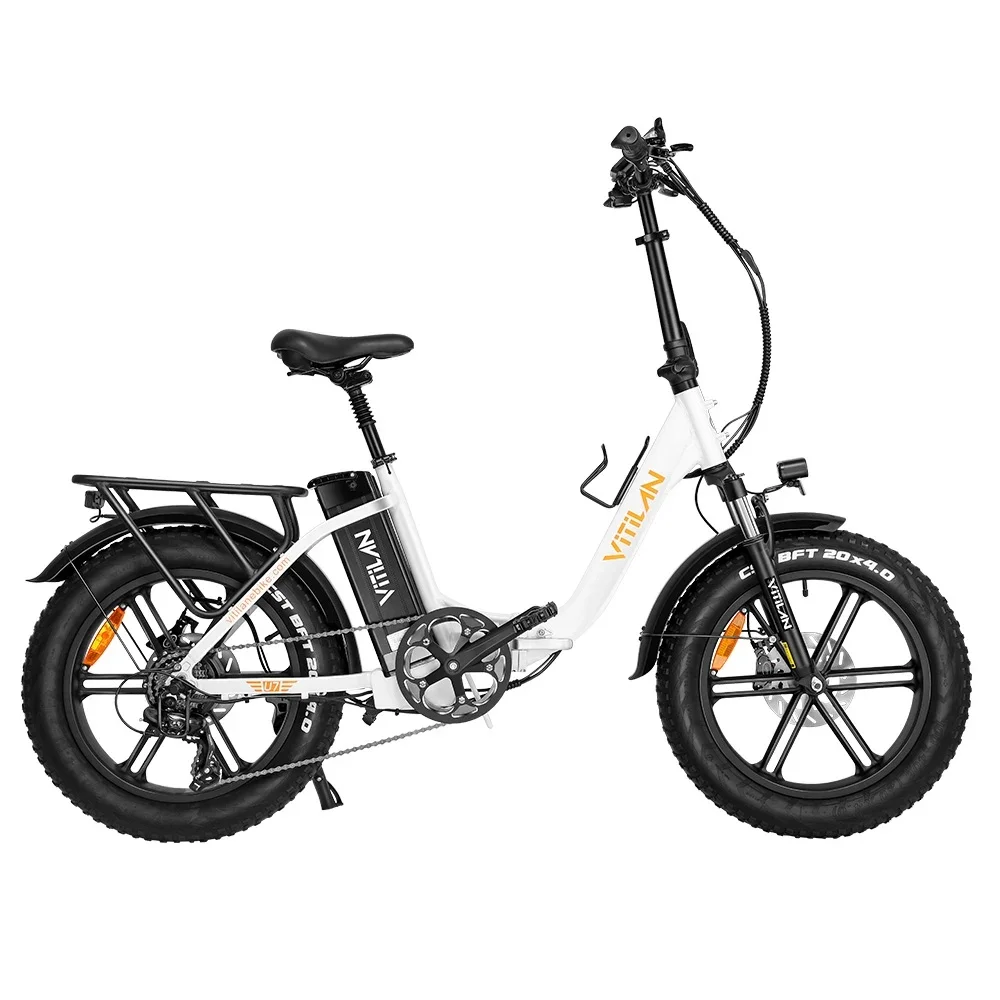 Vitilan U7 2.0 Foldable Electric Bike 20*4.0 inch Fat Tire 750W Motor E-Bike 48V 20Ah Removable Lithium Battery 28mph Max Speed