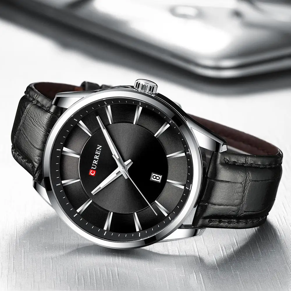 Orologio da uomo CURREN semplice da affari Orologio al quarzo Cinturino