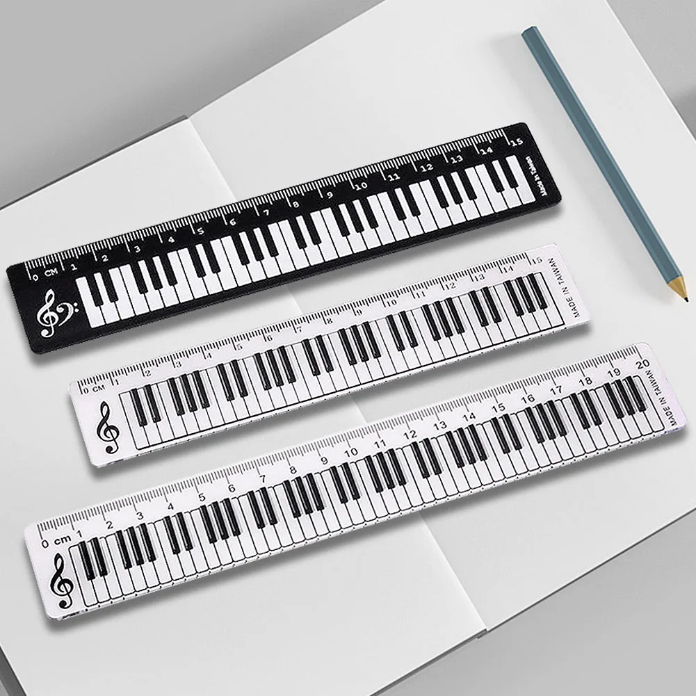 1 Pcs Music Ruler Primary School Students Child Painting Measuring Scale Creative Ruler Office Supplies drawing ruler