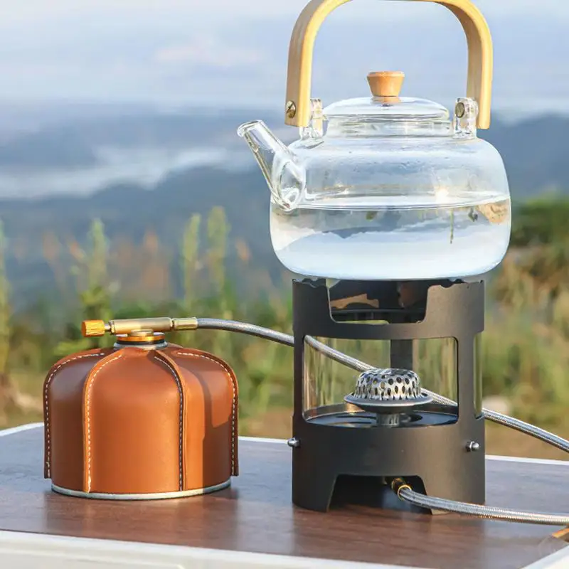 

Portable Camping Windproof Stove Outdoor Picnic Survival Furnace Pocket Gas Stove For Hiking Camping And Tailgating