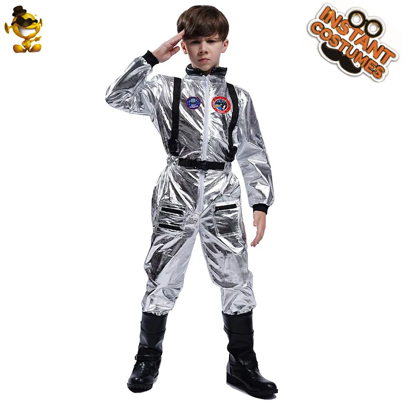 Space Suit Astronaut Performance Costume Kids Astronaut Costume Party Halloween Carnival Role Playing