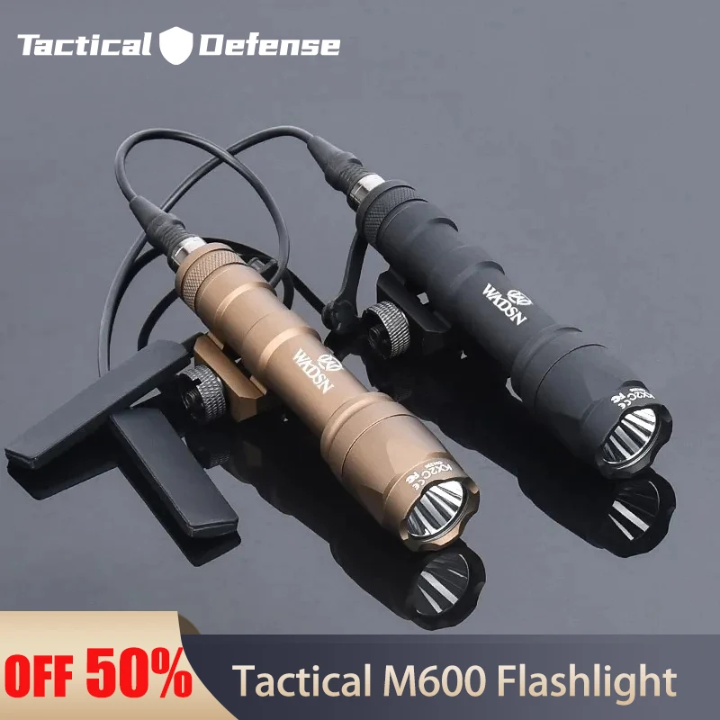 WADSN 에어소프트 전술 스카우트 라이트, AR15 소총 무기 손전등, LED 사냥 스포트라이트, SF M300A 총 램프 액세스, M600C, M600, M300  Best5