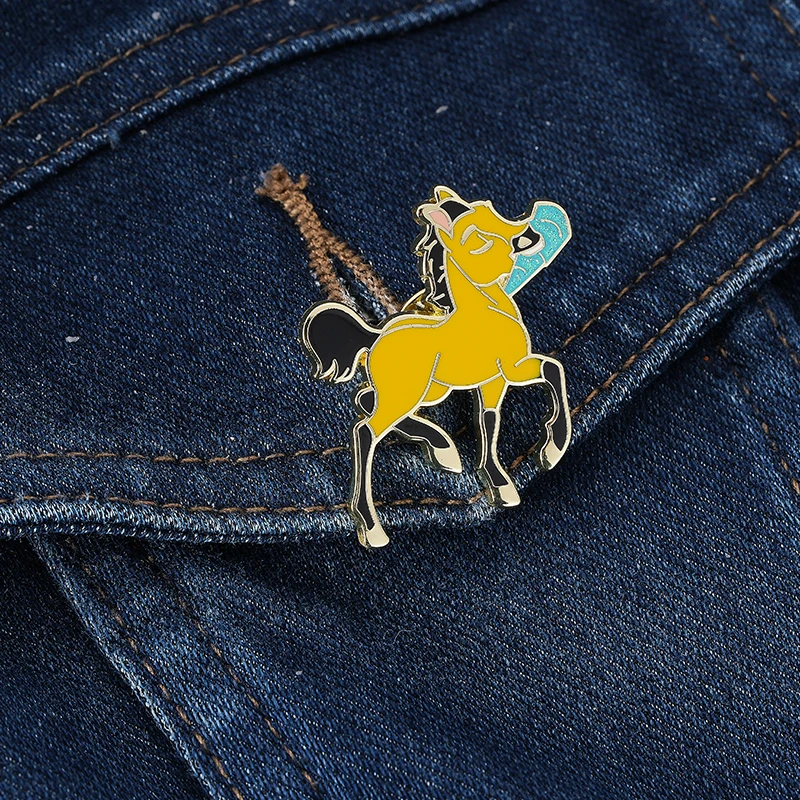 Broche épingle Magnétique Fer à Cheval – Bling Transparent AB, Cadeau équestre, Fait Main USA