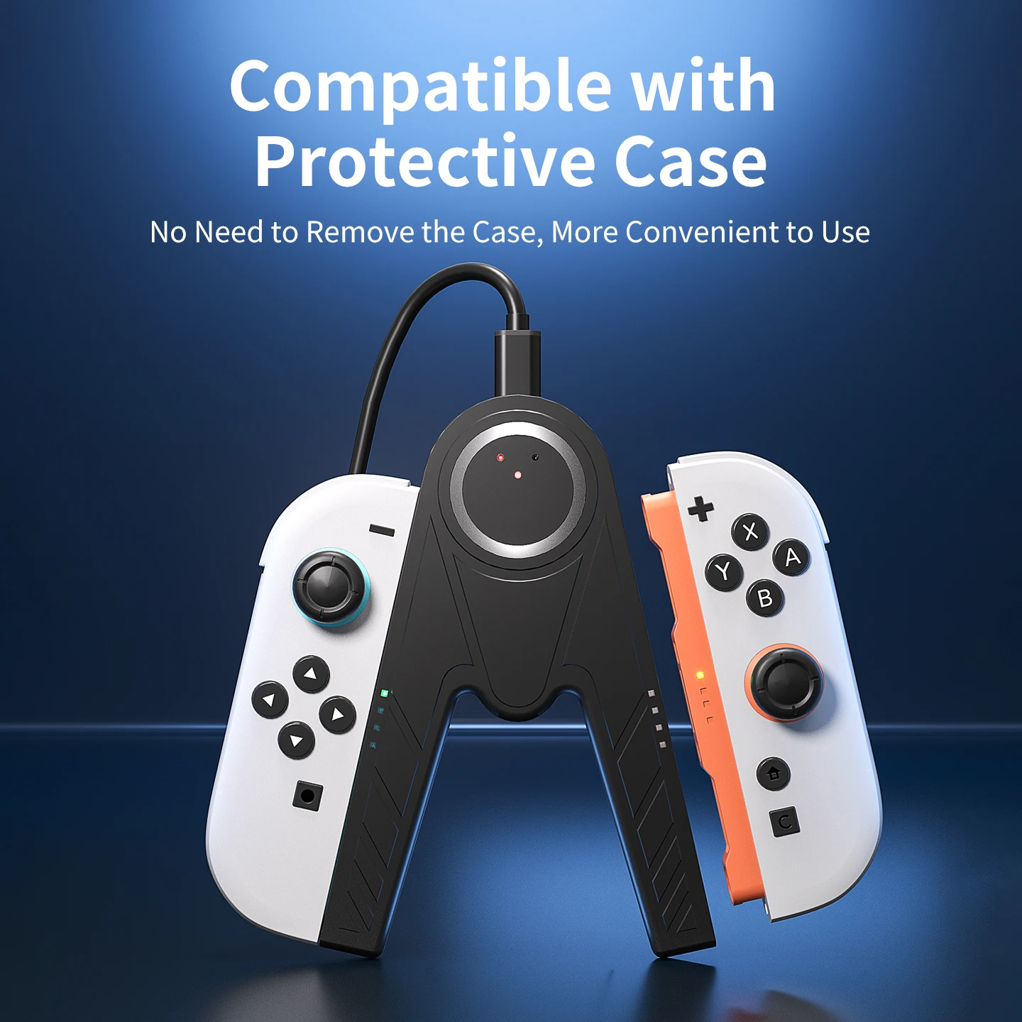 스위치 2용 충전 그립, 휴대용 컨트롤러 충전기, 스위치 조이콘2 핸들 게임 액세서리