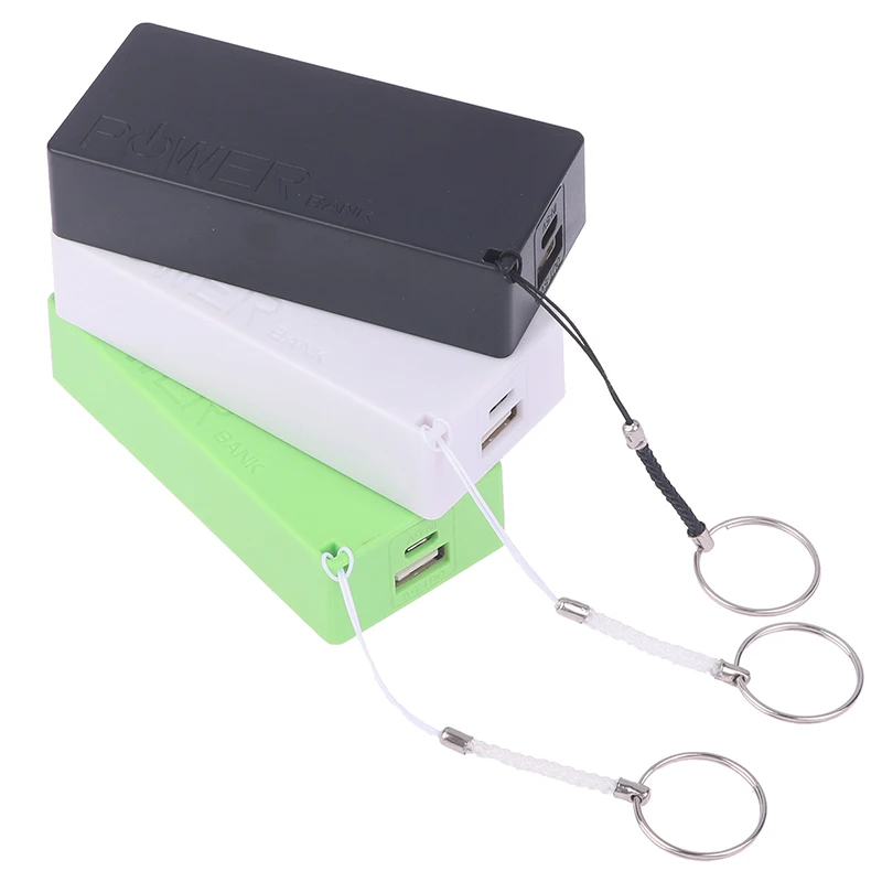18650 Power Bank Battery Charger Case 5V 1A Portable USB Power Bank Kit Storage DIY Box For Phone MP3 Electronic Charging 3Color