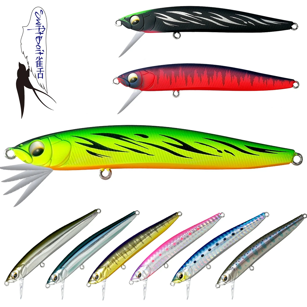 SFT 90S 13g AR-C Sinking Minnow Fishing Lures Swing Lip System 8g Floating Wobblers Swiftbaits Tackle For Bass Trout Pike Bait