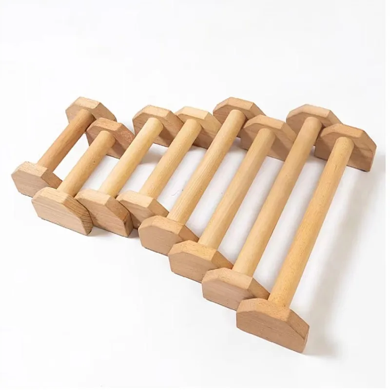 Multifunctional Push-Up Stands Handles Wooden Push Up Bar Horizontal Bar Inverted Standhome Strength Training Equipment