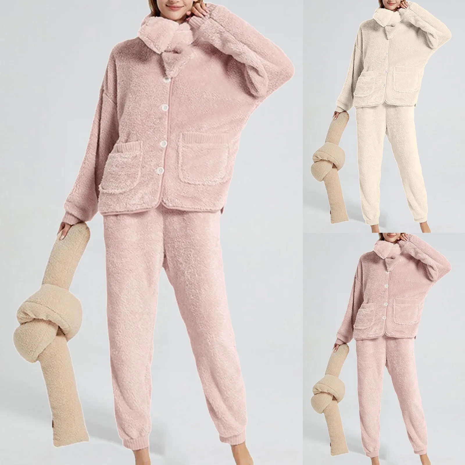 

Женский утепленный пижамный комплект, Женская бархатная Пижама кораллового цвета, утепленный теплый кардиган, костюм в виде юбки, комбинезон, пижамный комплект для женщин