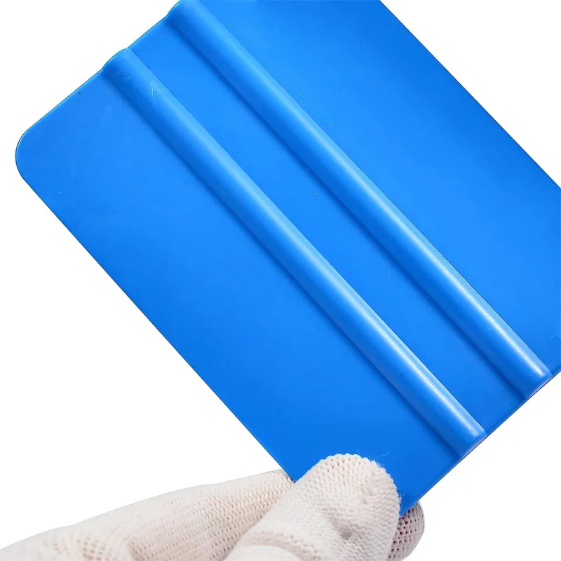 4Pcs Vinyl Wrap Squeegee Flexible Plastic Scraper Window Tint Film Tool Kit for Car Wrapping Tinting Wallpaper Decals 4-inch
