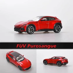 Funny In Stock 1:64 F SUV FUV Purosangue Rosso Corsa Grigio Diecast Diorama Car Model Collection Miniature Toys