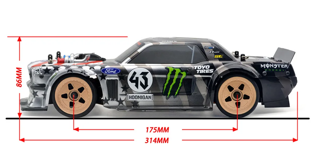 Surpass Hobby ZD Racing EX-16 1/16 RC Car 2435 Waterproof Brushless Motor 4WD Remote Control Vehicles RTR Model for Ford Mustang big remote control car